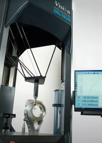 Dane techniczne Deltron CMM – zakres pomiarowy i&nbsp;dokładność maszyny współrzędnościowej