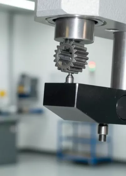 Końcówka pomiarowa AMG z&nbsp;węglikowym stykiem mierzy średnicę zewnętrzną zębnika