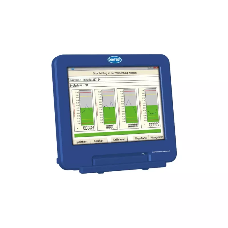 anel DIATRON6060-µNetwork z&nbsp;graficzną prezentacją tolerancji i&nbsp;trendów