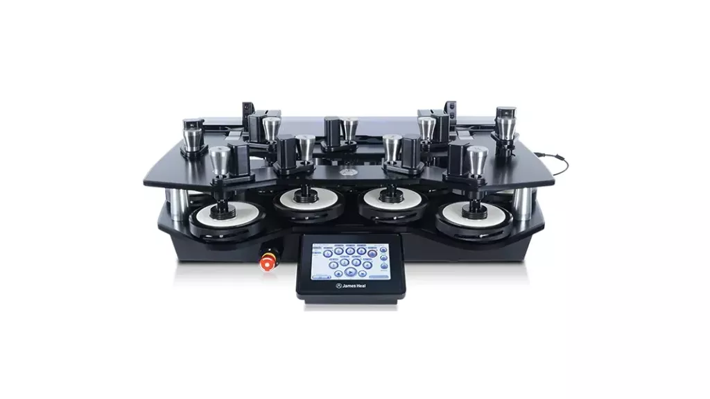 Widok urządzenia Martindale firmy James Heal na czarnym tle – miniatura produktu