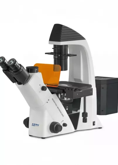 KERN OCM-1 – mikroskop odwrócony z&nbsp;osłoną ochronną