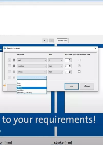 Interfejs oprogramowania LabMaster do obsługi maszyn wytrzymałościowych Hegewald & Peschke