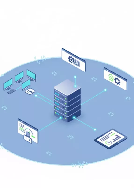 Schemat przesyłu danych i&nbsp;komunikacji między urządzeniami w&nbsp;systemie Tolaris Premium