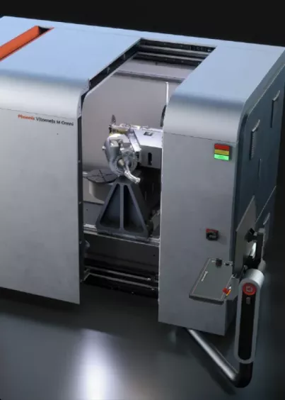 Zaawansowany mikrotomograf przemysłowy Phoenix V|tome|x M Omni podczas pracy