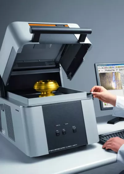 Badanie składu metali szlachetnych w&nbsp;spektrometrze XRF FISCHERSCOPE X-RAY XAN 215