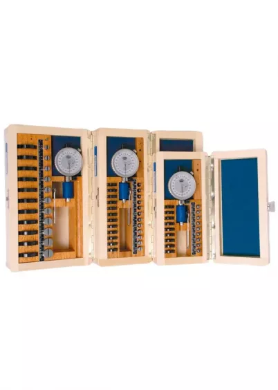 Komplet średnicówek wewnętrznych Diatest Split-ball w&nbsp;drewnianej walizce