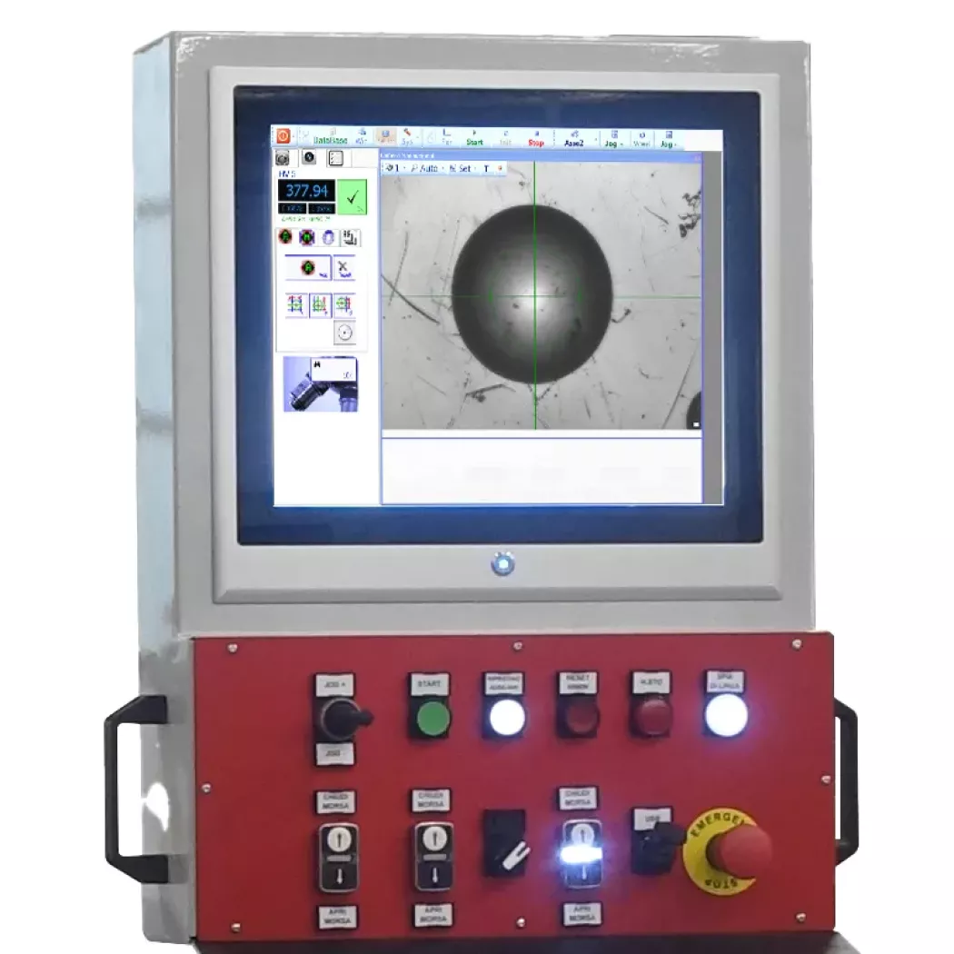 Panel operatorski z&nbsp;ekranem dotykowym twardościomierza Brinella AFFRI Easy Portal 3000