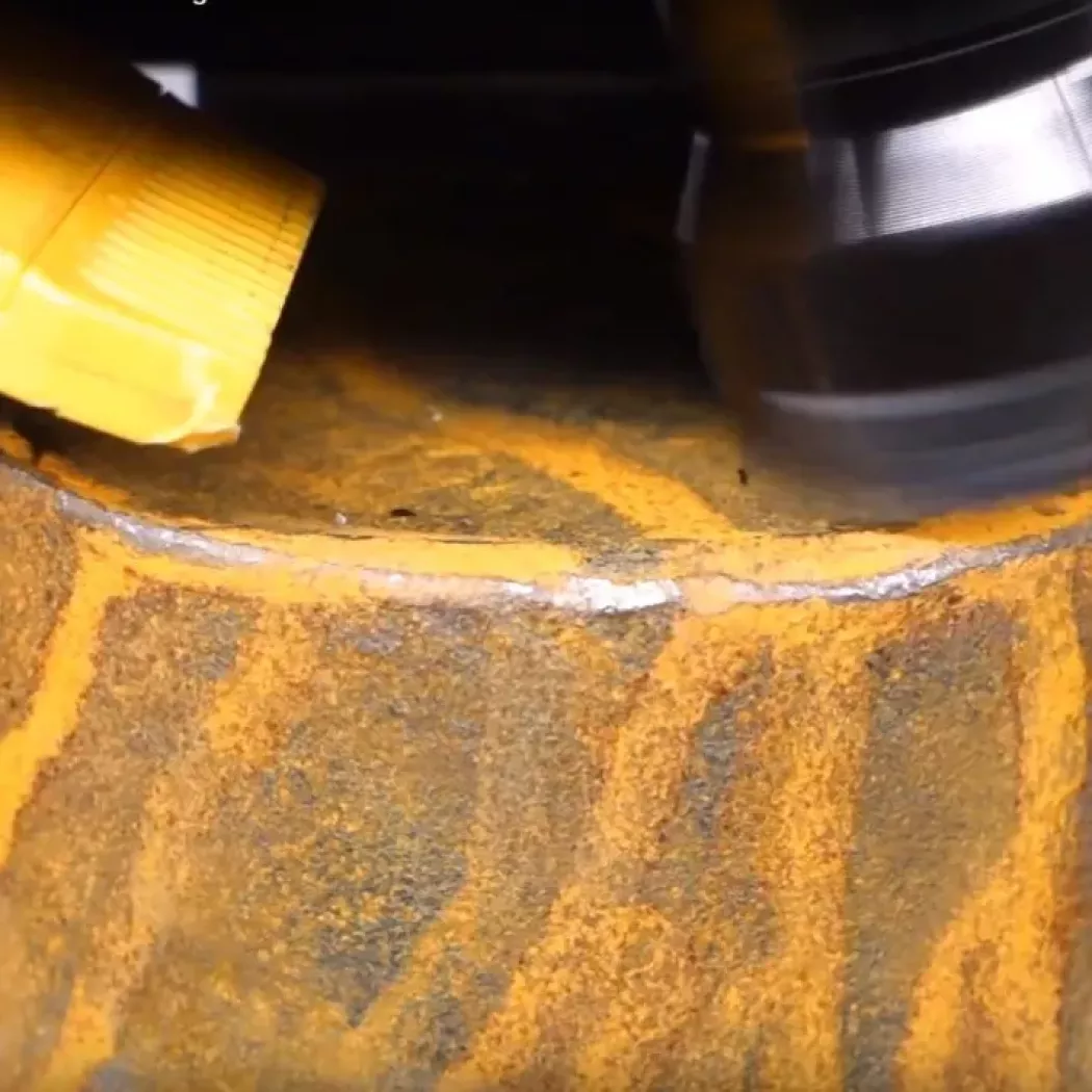 Przygotowanie miejsca pomiaru twardości Brinella na dużym detalu – AFFRI Easy Portal 3000