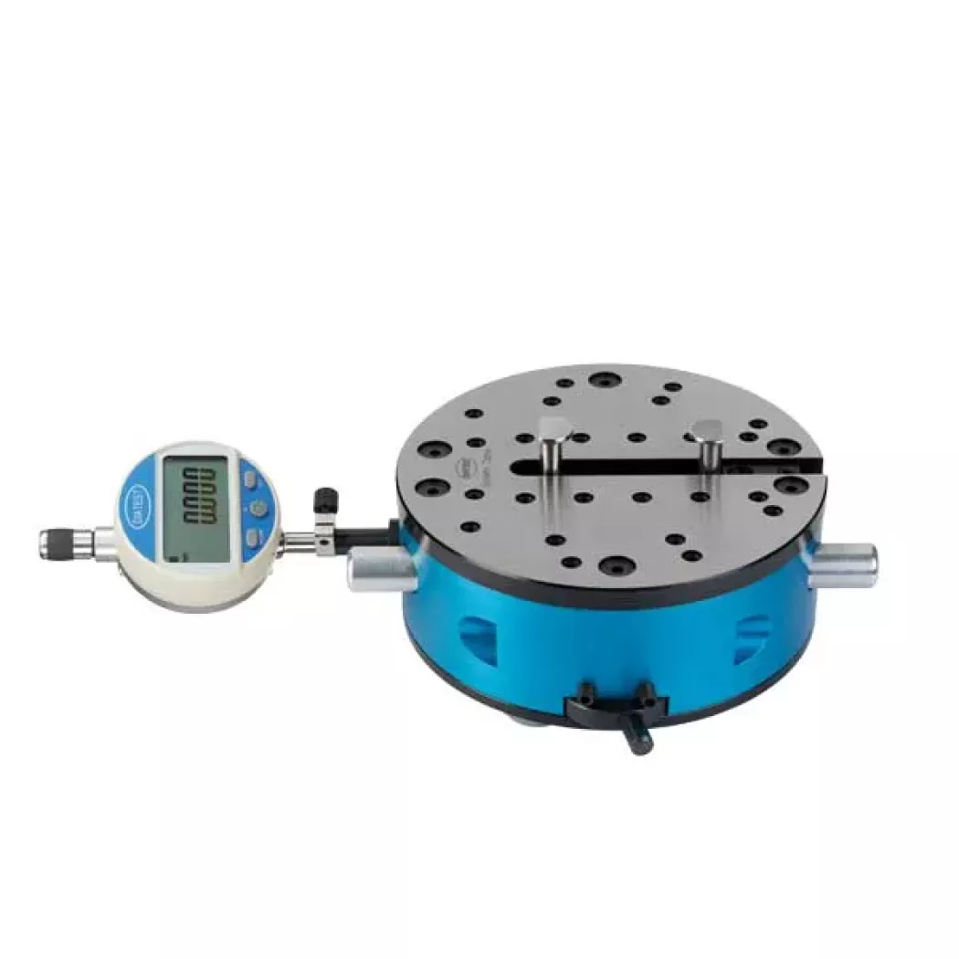 Okrągły stół pomiarowy DIA-COME z&nbsp;punktami bazowymi i&nbsp;czujnikiem