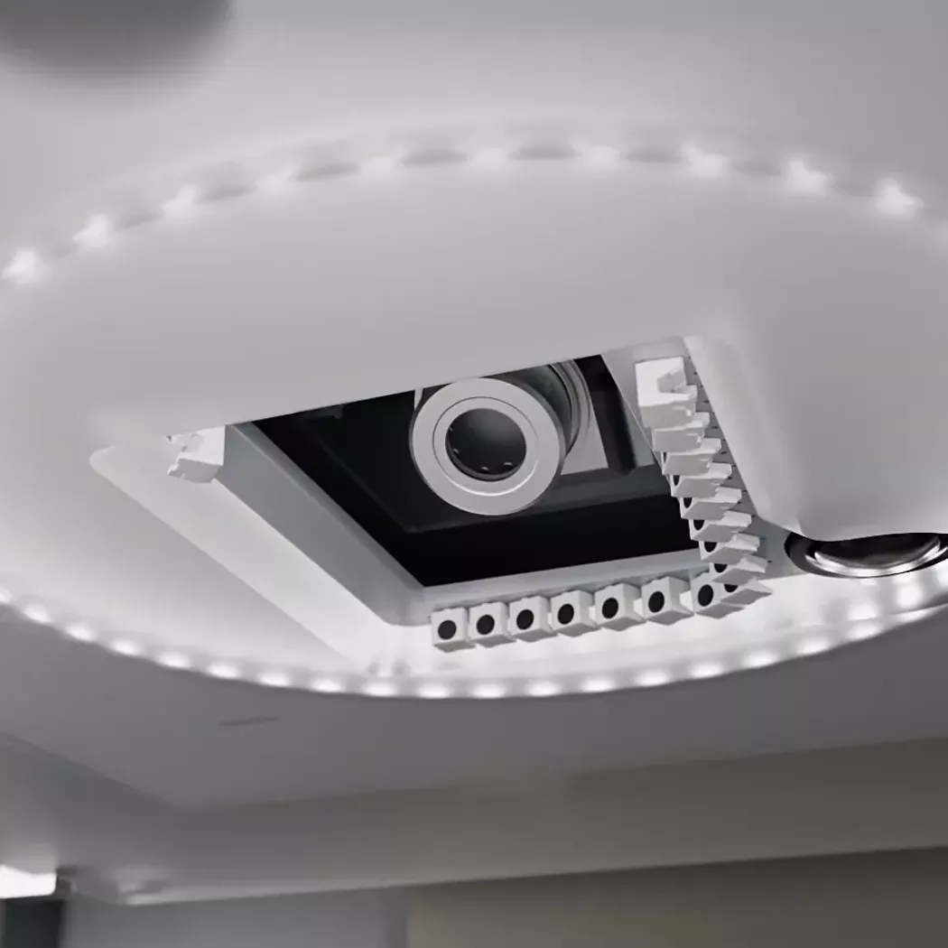 Oświetlenie LED i&nbsp;układ kamer wewnątrz FISCHERSCOPE XDAL – widok od spodu