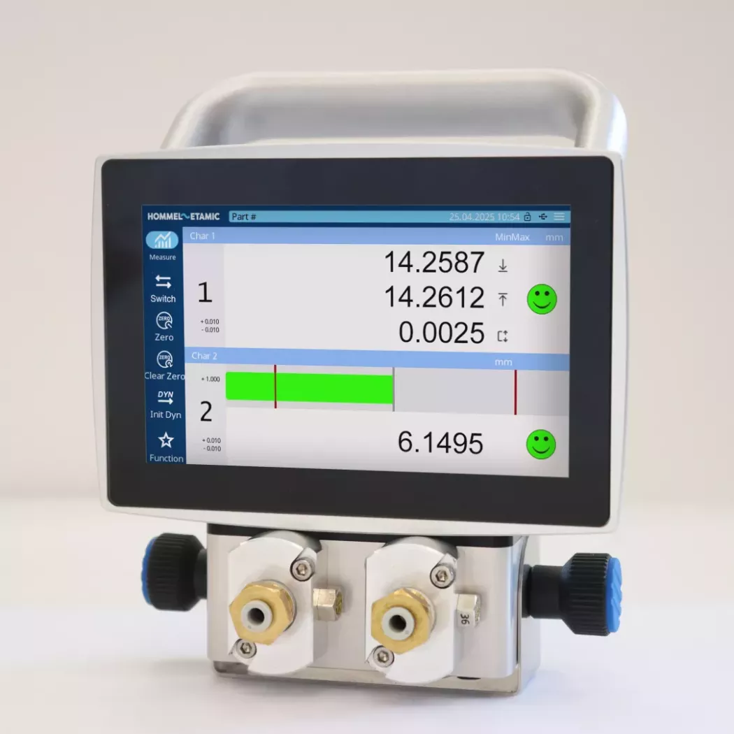 Urządzenie pomiarowe Gageline GD200 – front z&nbsp;ekranem dotykowym