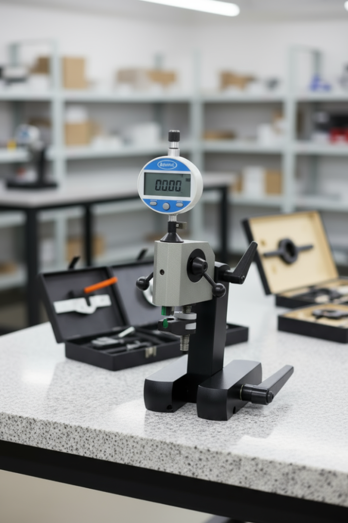 Końcówka pomiarowa AMG z&nbsp;węglikowym stykiem mierzy średnicę zewnętrzną zębnika