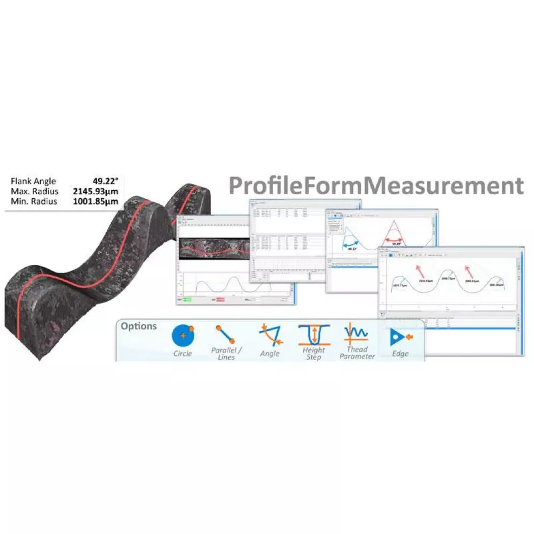 Pomiar profilu, kąta i&nbsp;parametrów kształtu w&nbsp;module Profile Form Measurement (InfiniteFocusSL)