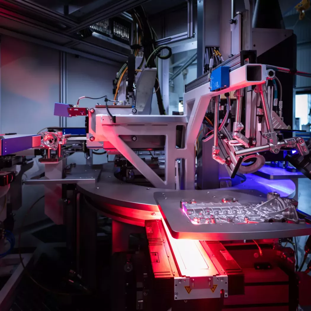 Szczegół konstrukcji maszyny Visionline F100/F200 Jenoptik