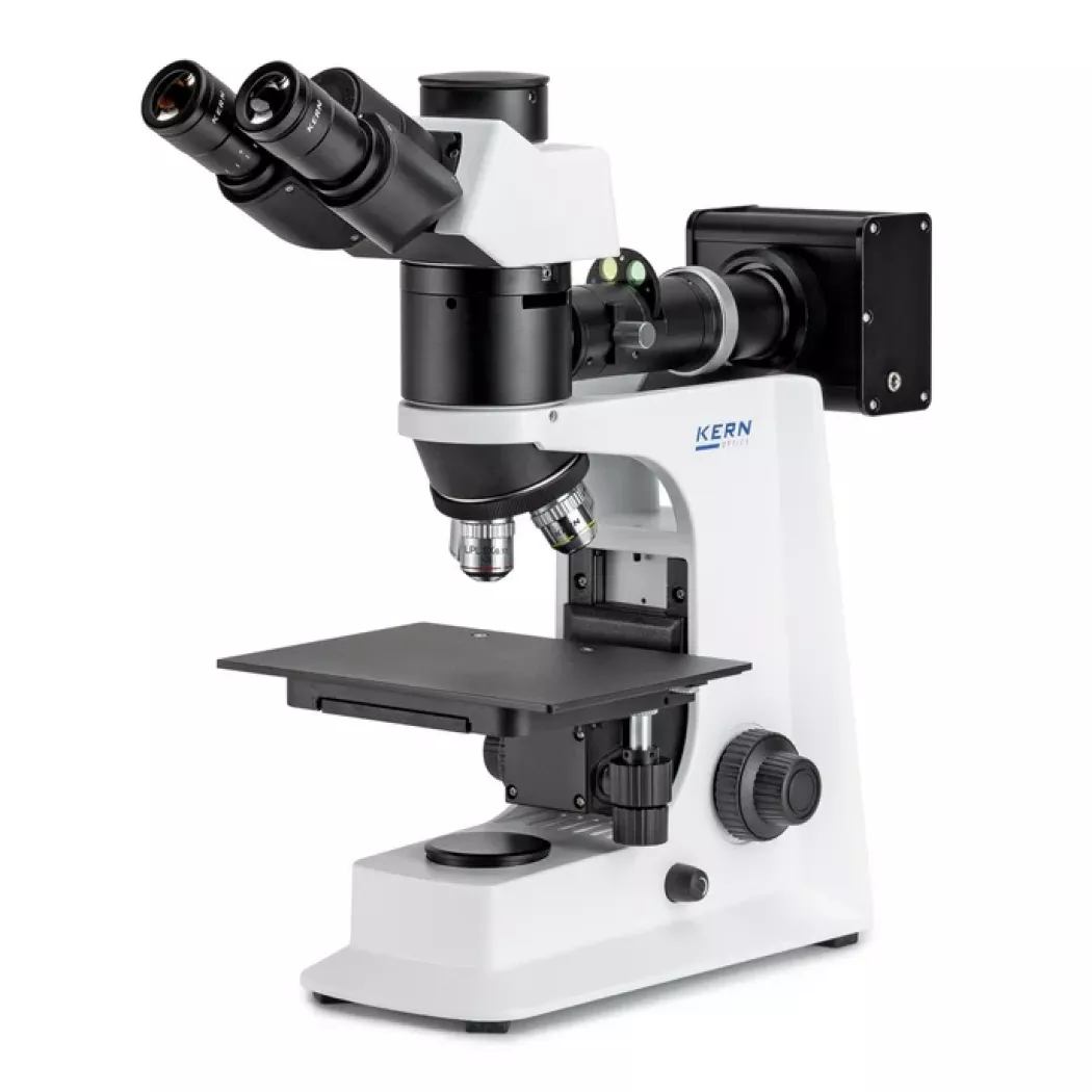 Metalurgiczny mikroskop KERN OKM 173 – widok ogólny urządzenia