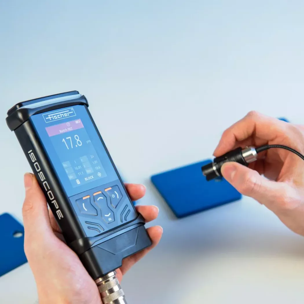Ręczny miernik grubości powłok Isoscope DMP 10 Helmut Fischer do pomiarów na metalach nieżelaznych