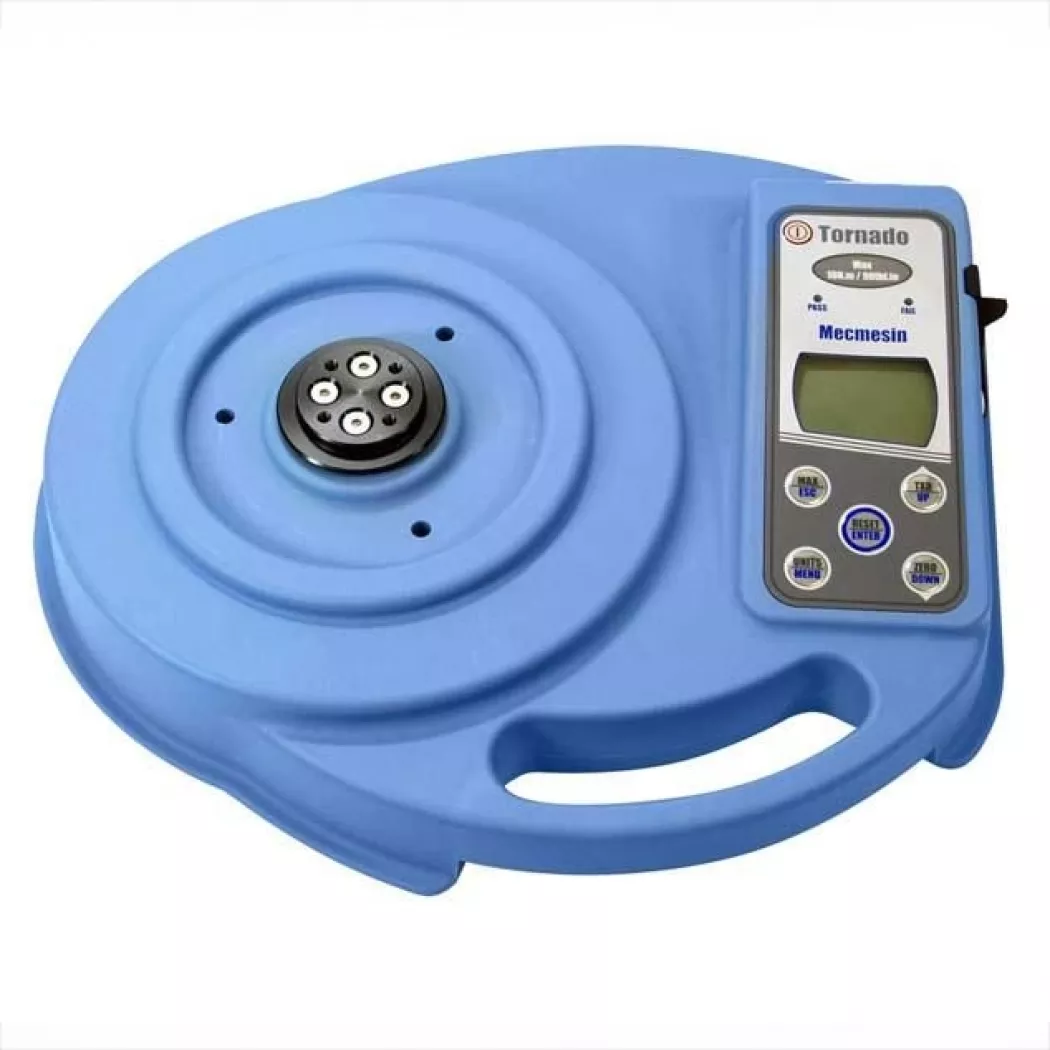 Ręczne urządzenie do pomiaru momentu siły Tornado Mecmesin – widok z&nbsp;góry