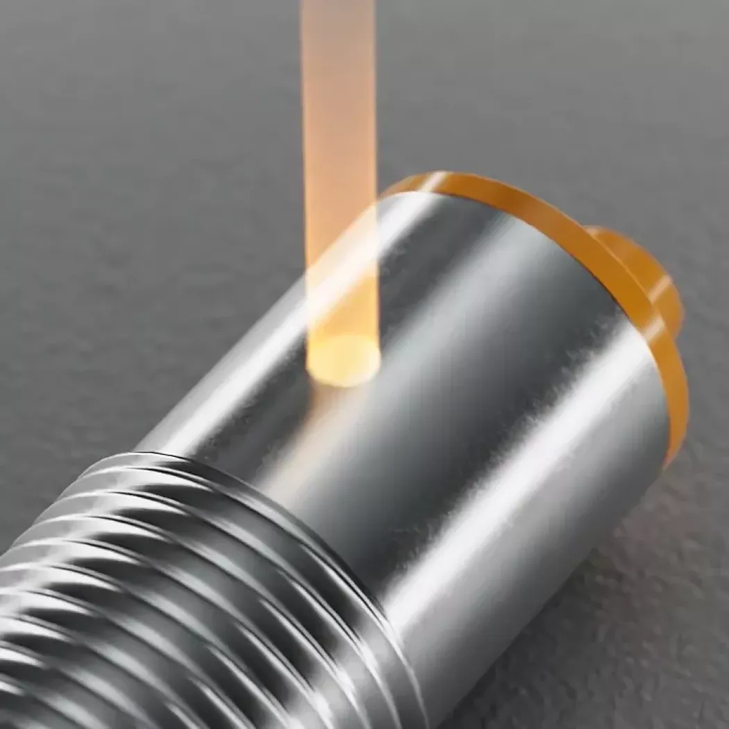 Pomiar grubości powłoki metodą XRF na metalowym elemencie gwintowanym